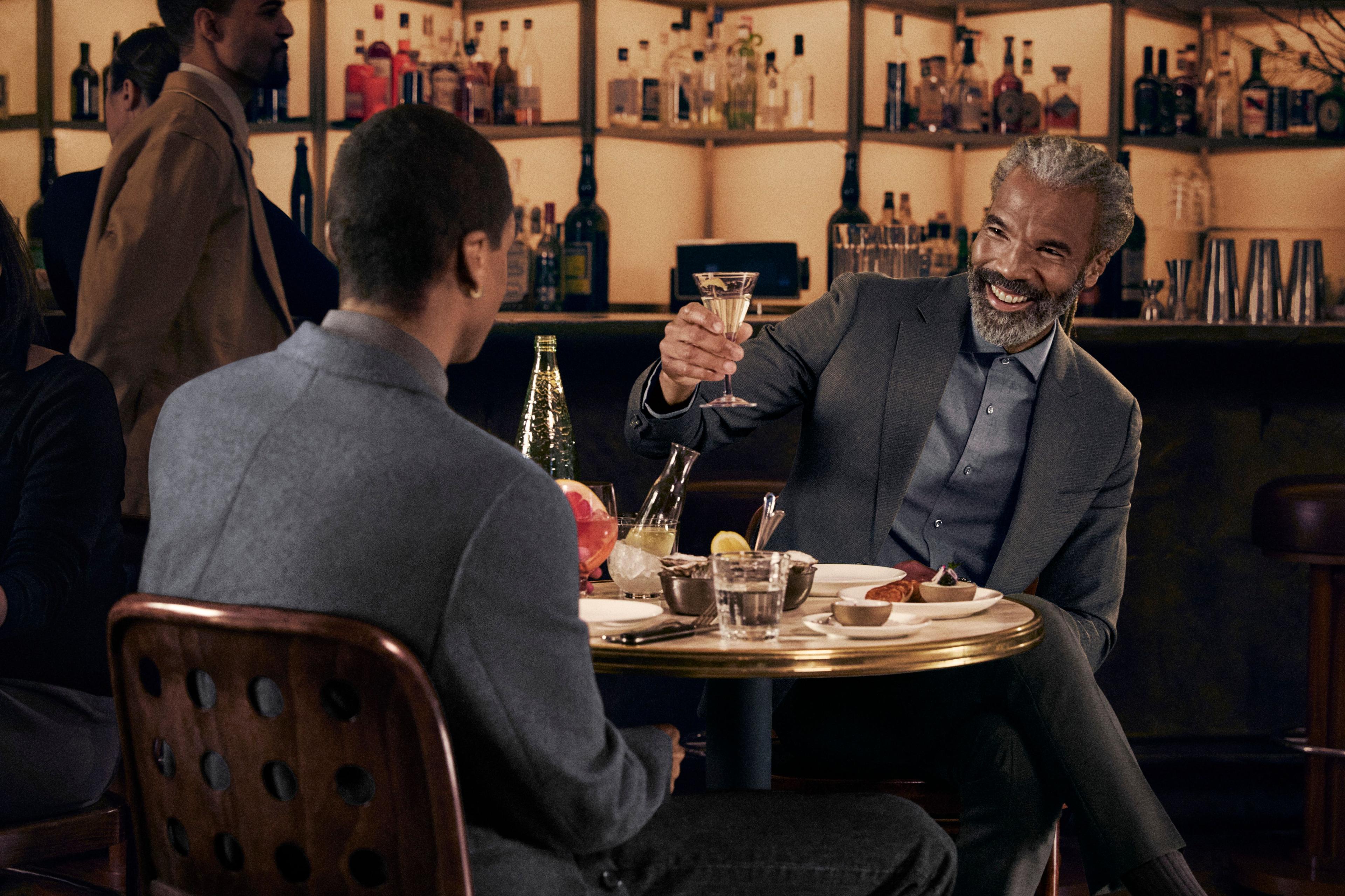 two people dining at rockefeller center