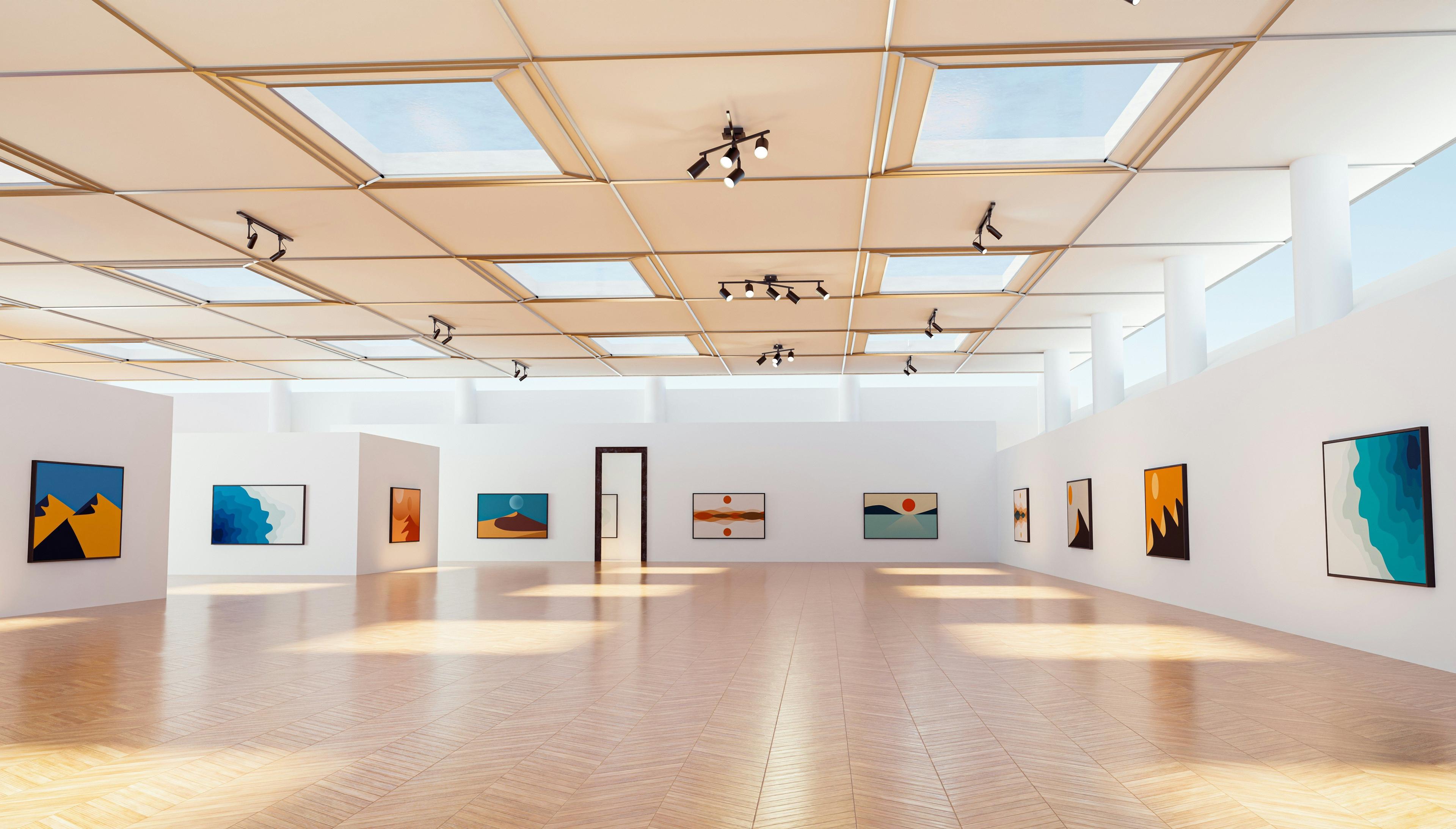Interior view of the Whitney Museum of American Art