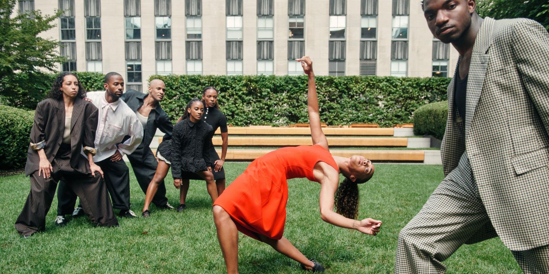 alvin ailey dancers at rockefeller center