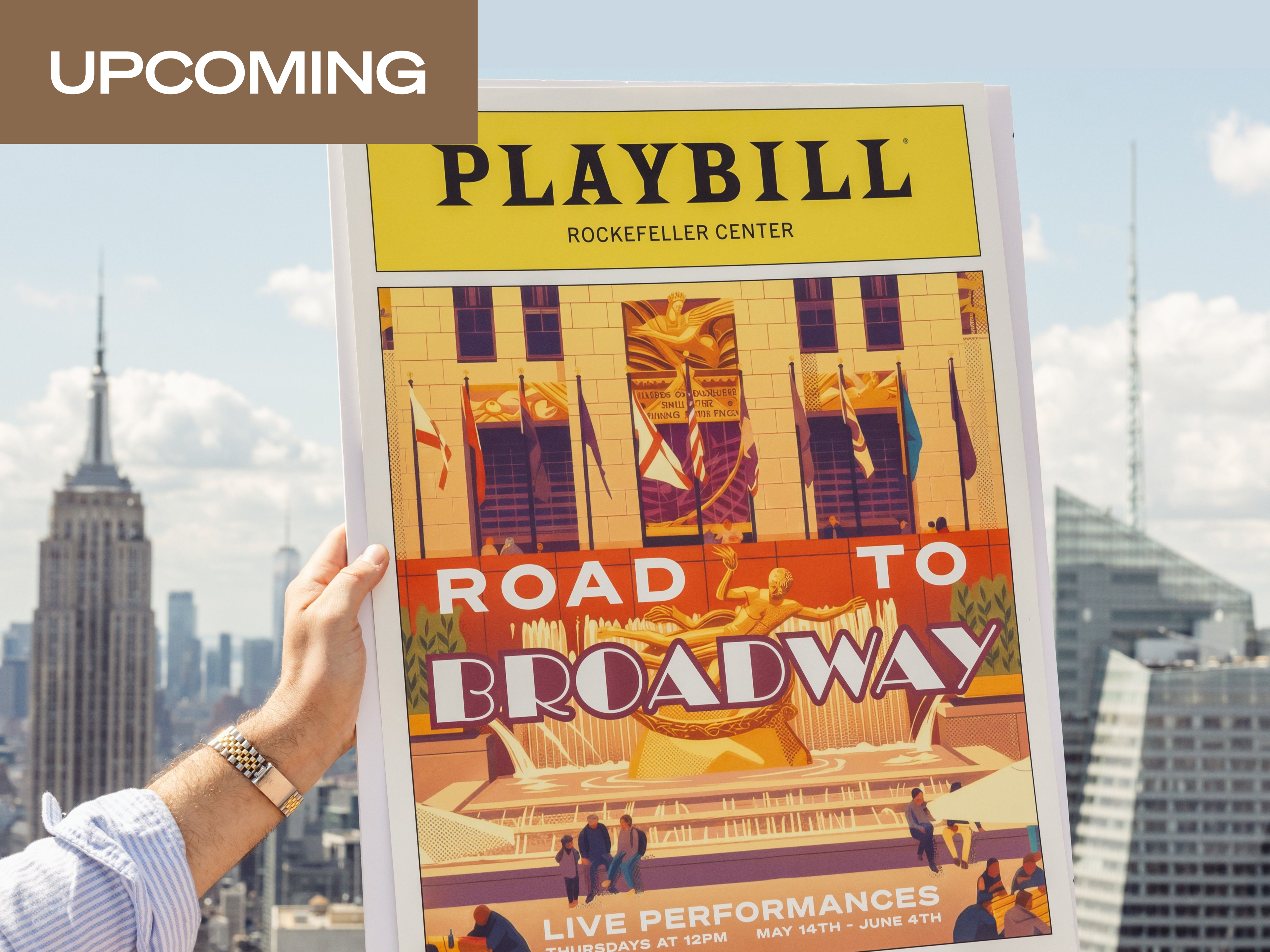 road to broadway at rockefeller center