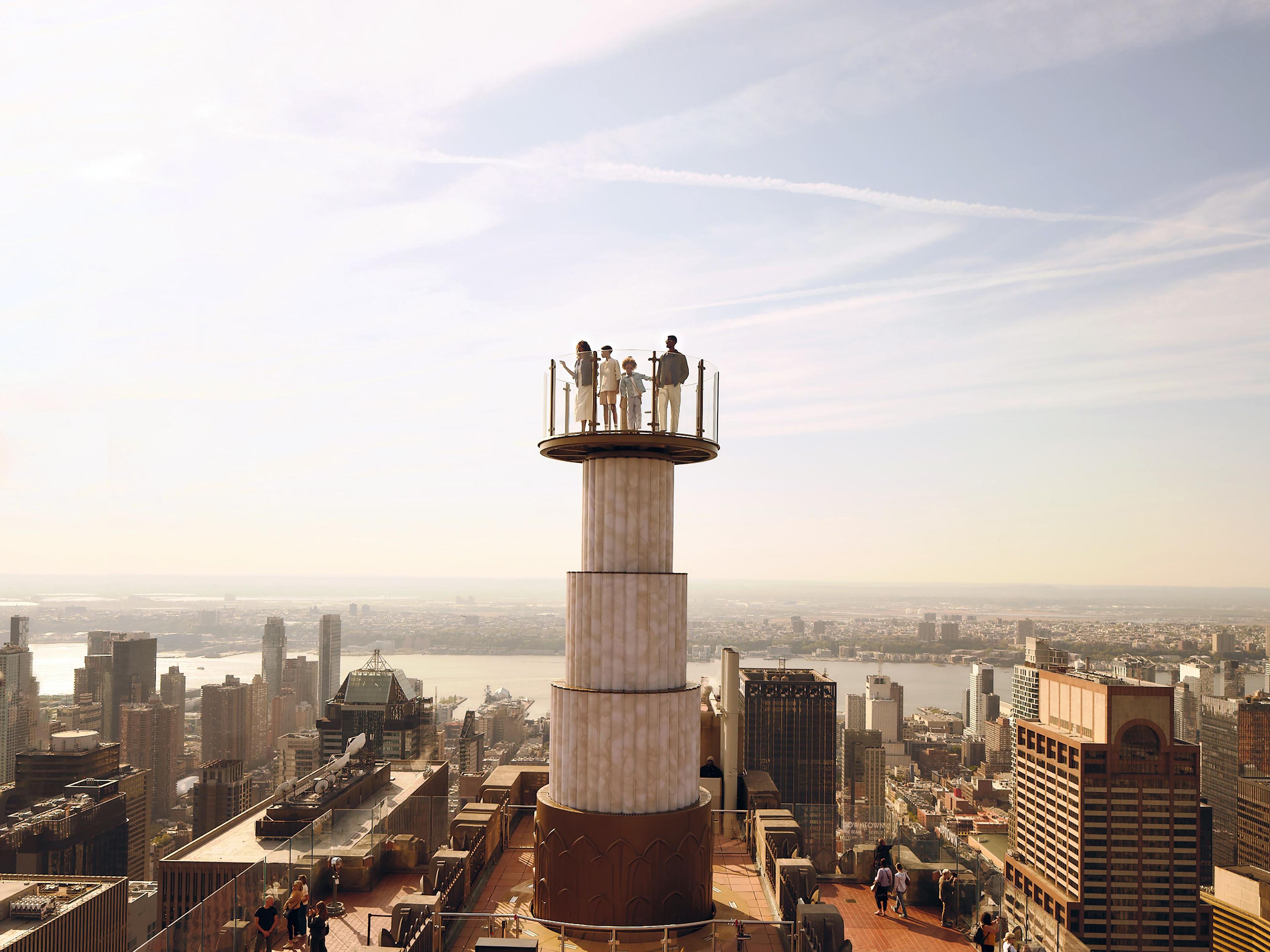skylift at top of the rock