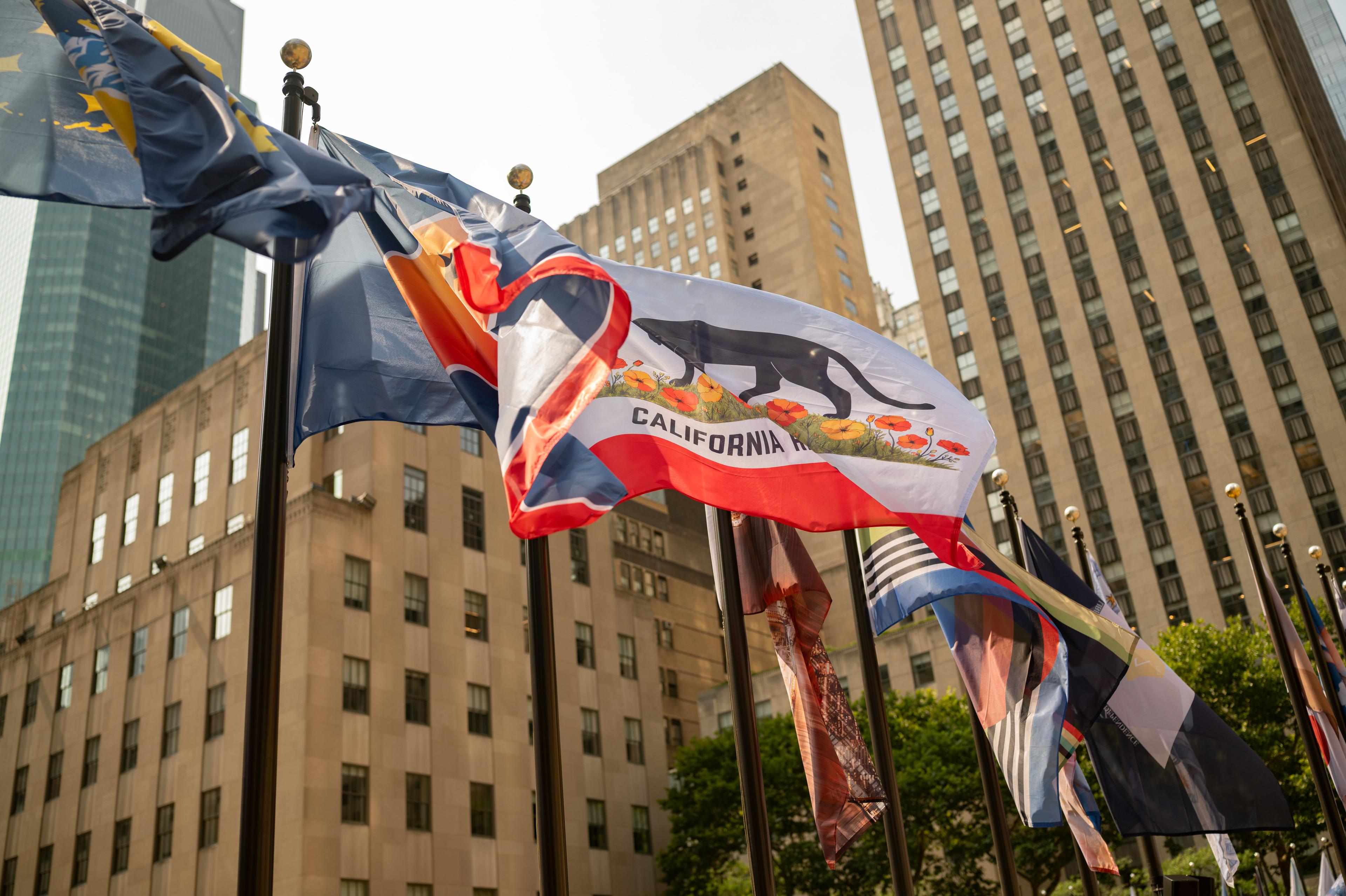 united flags of fashion at rockefeller center