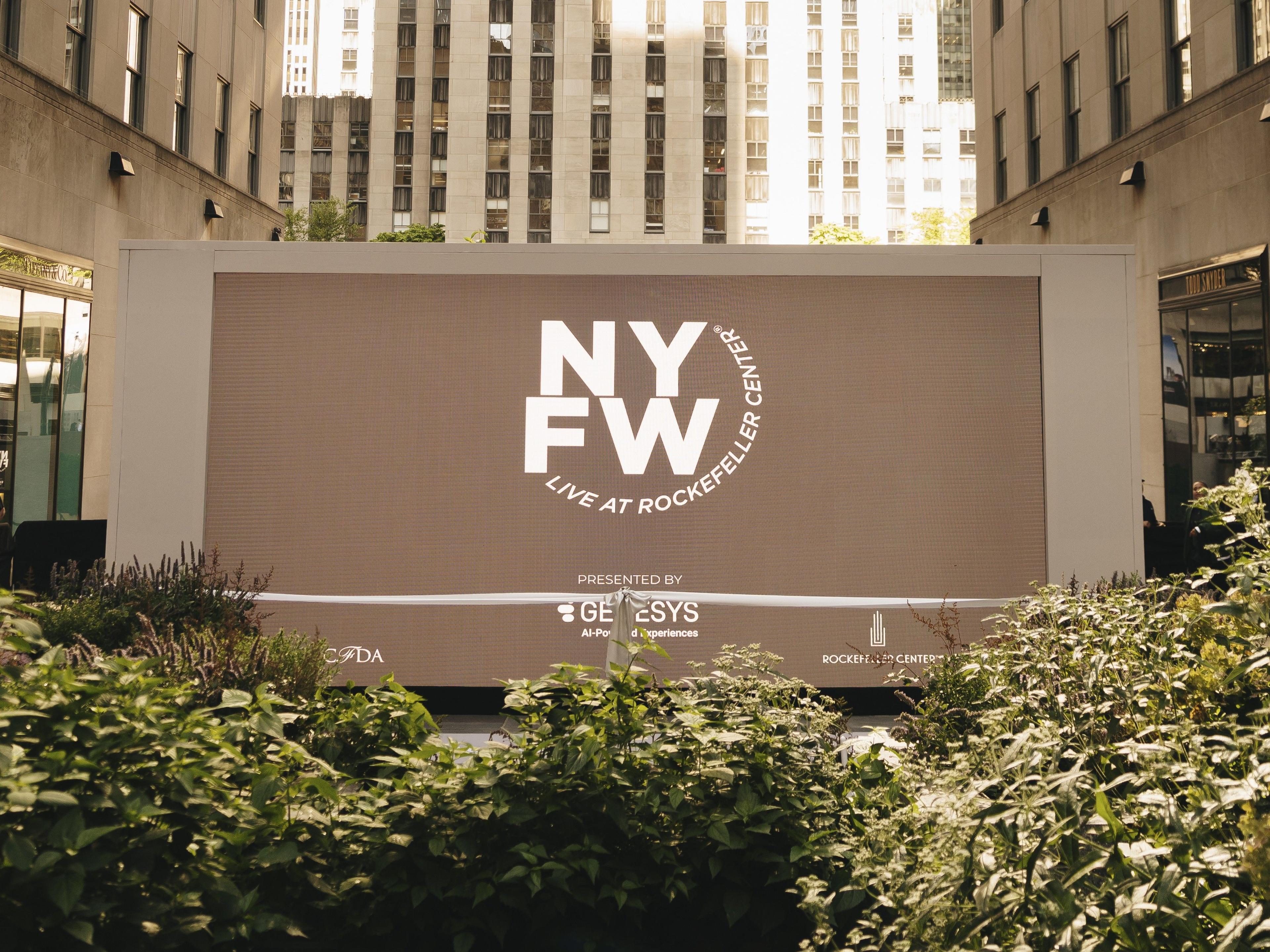 fashion show at rockefeller center