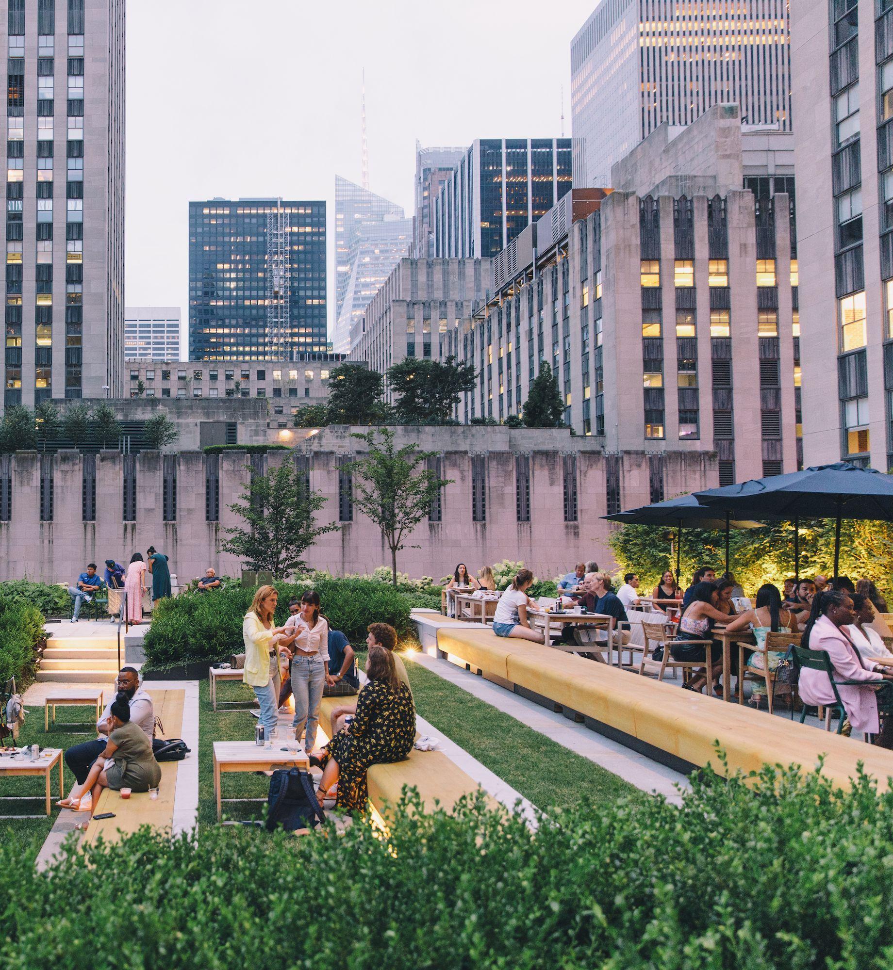 People on the rooftop of Radio Park