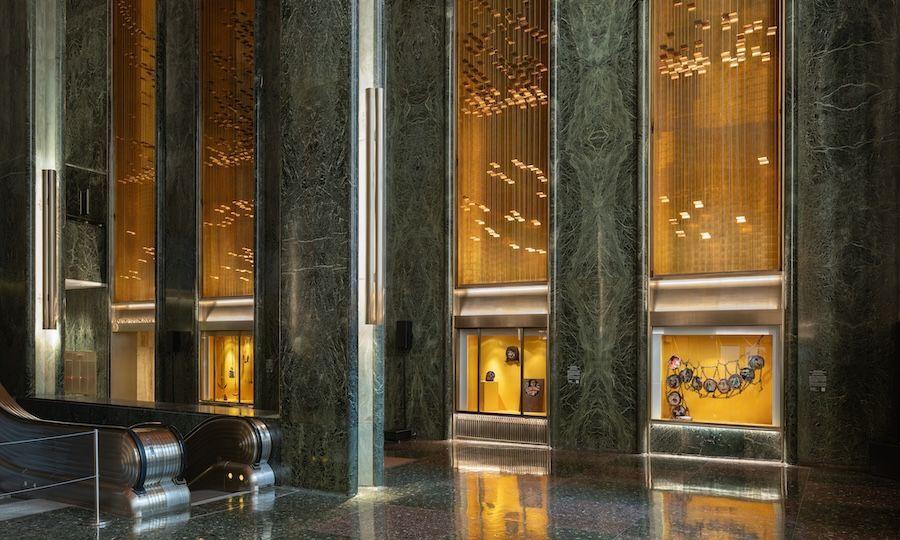 Artwork by Melissa Joseph on display at Rockefeller Center