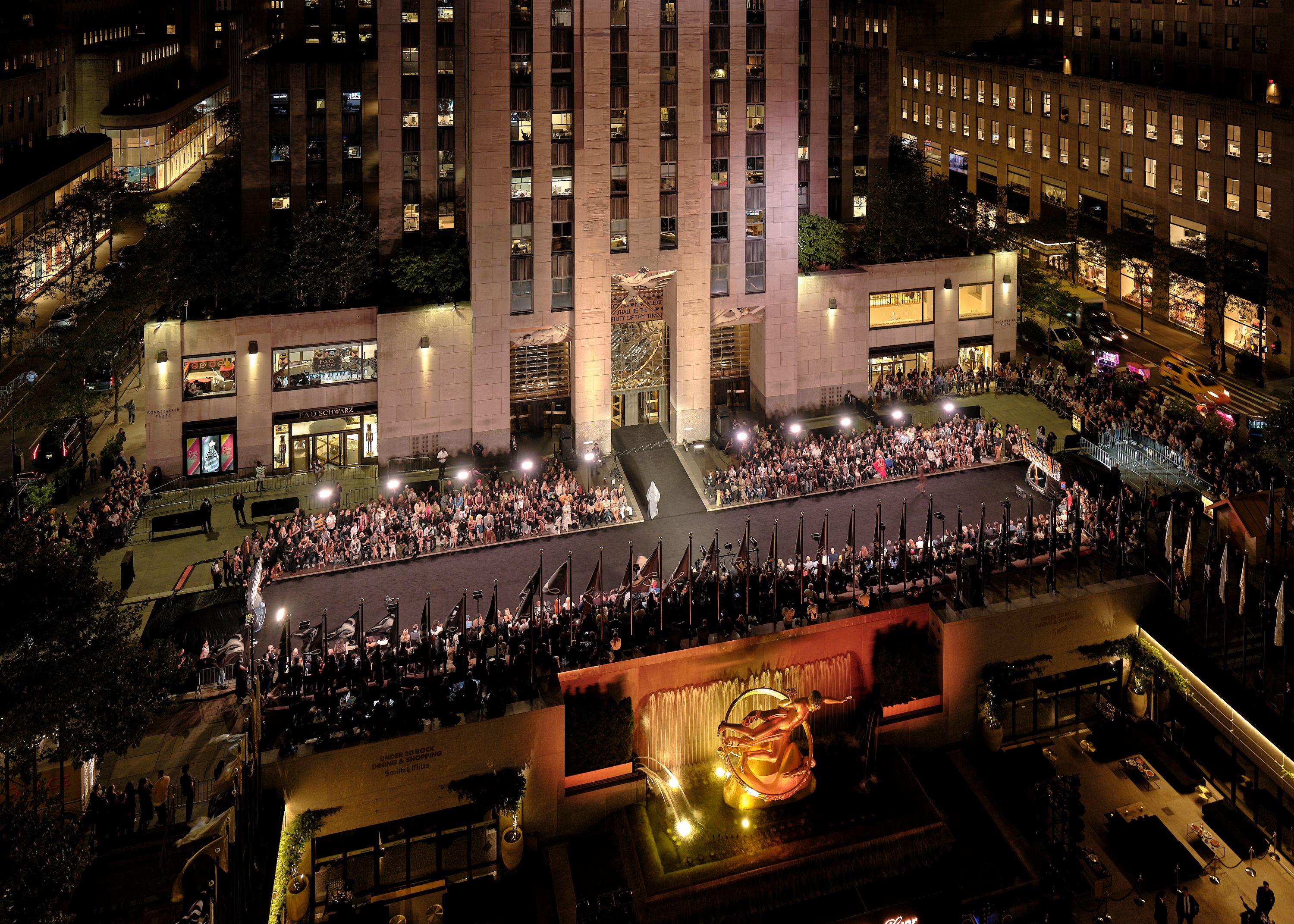 fashion show at rockefeller center