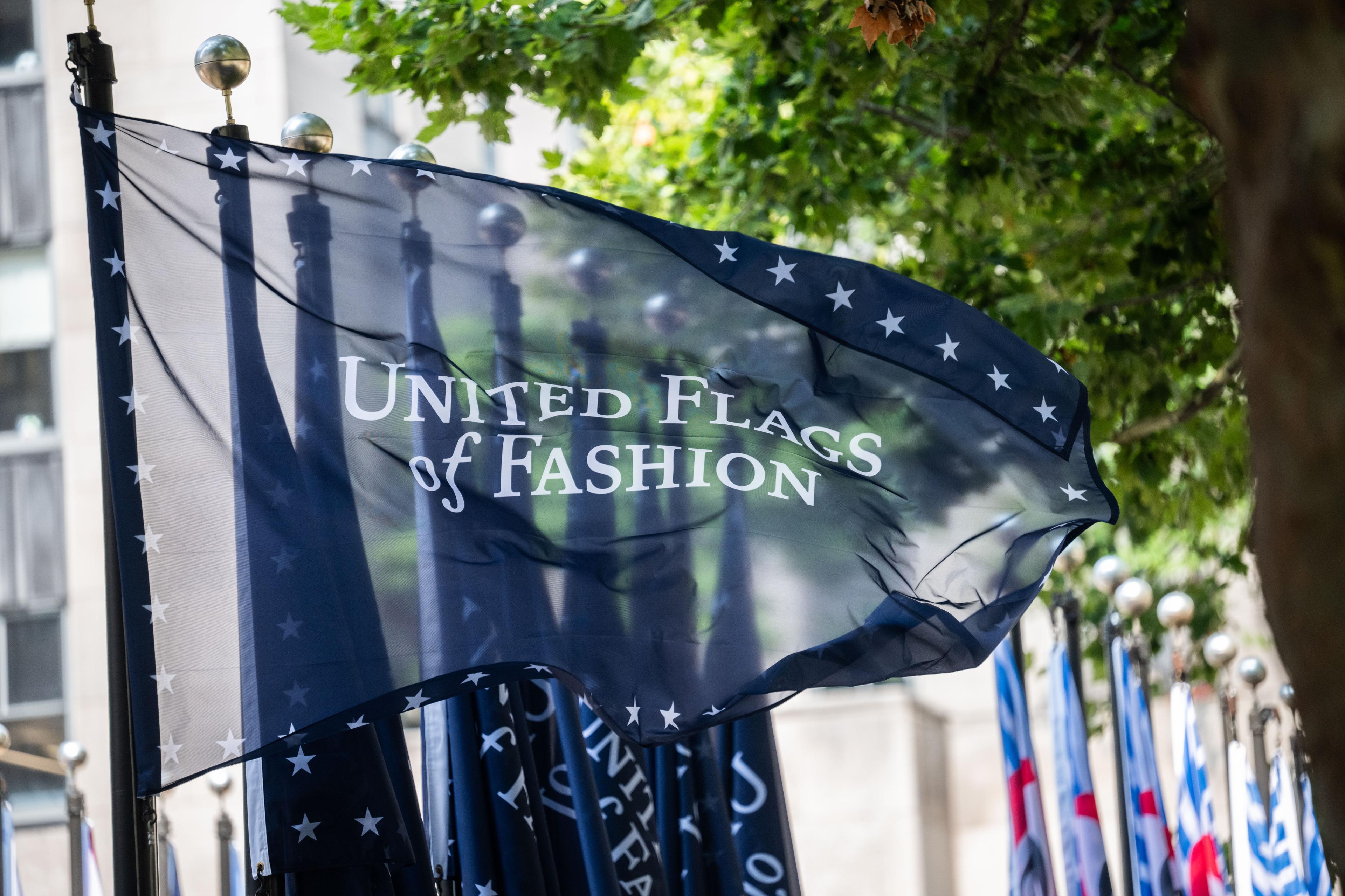 united flags of fashion at rockefeller center