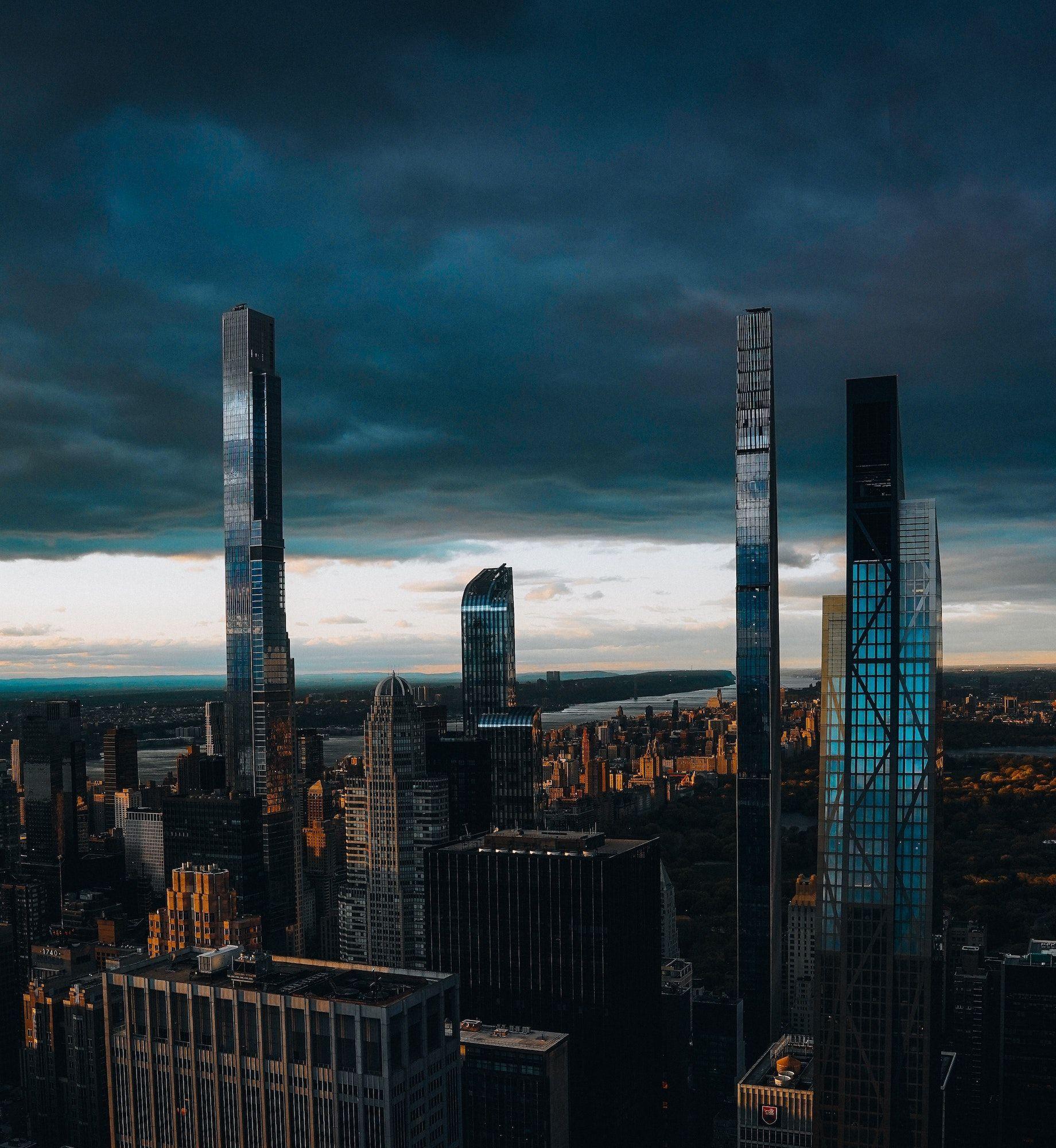 Aerial view of New York City