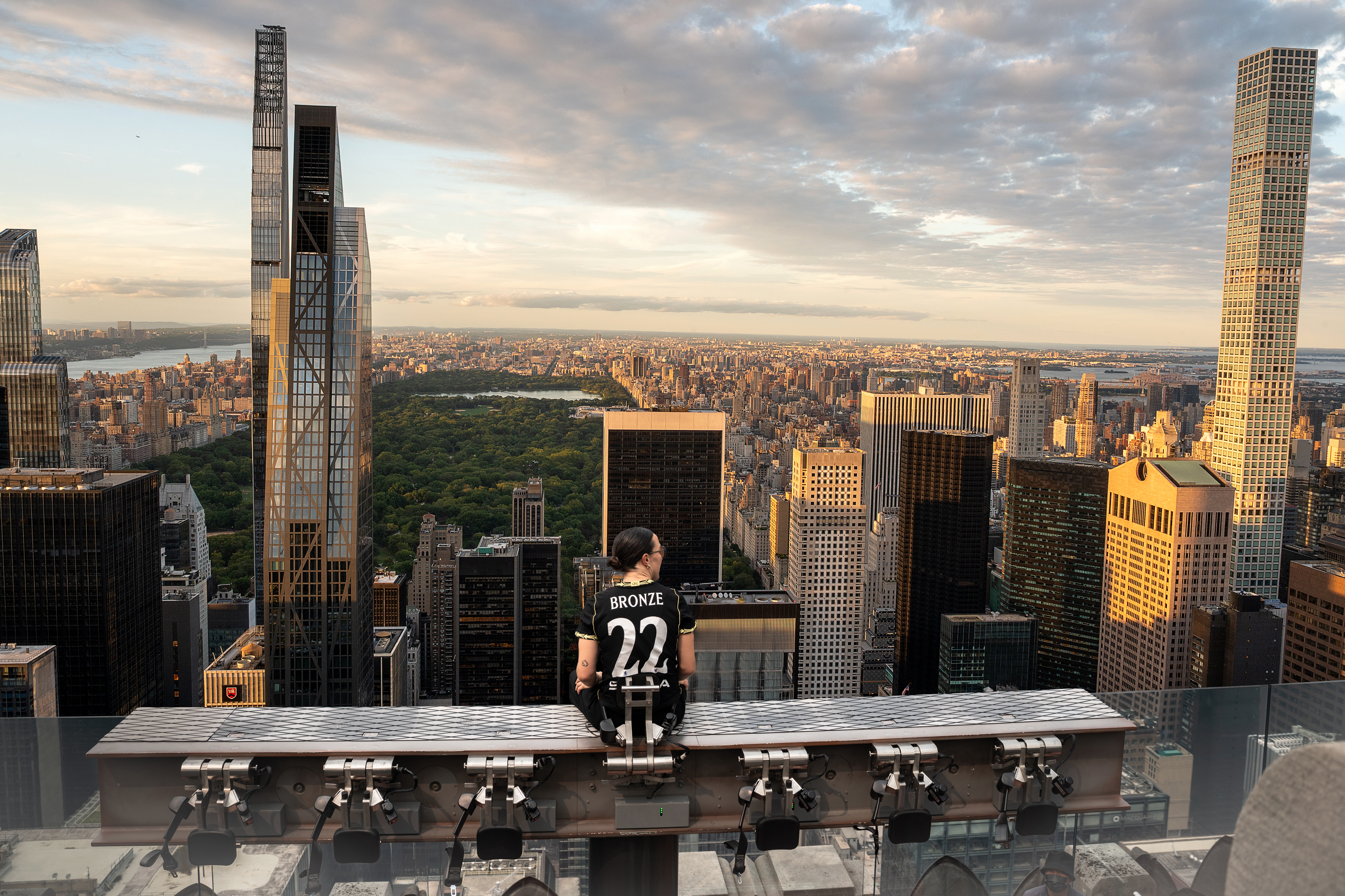 lucy bronze at top of the rock