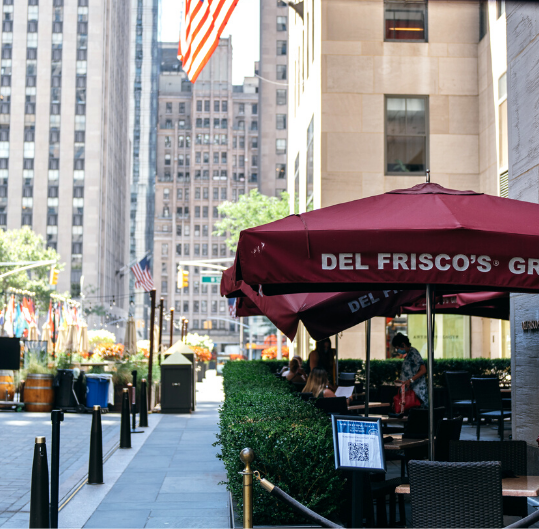 Del Frisco's Grille outdoor patio