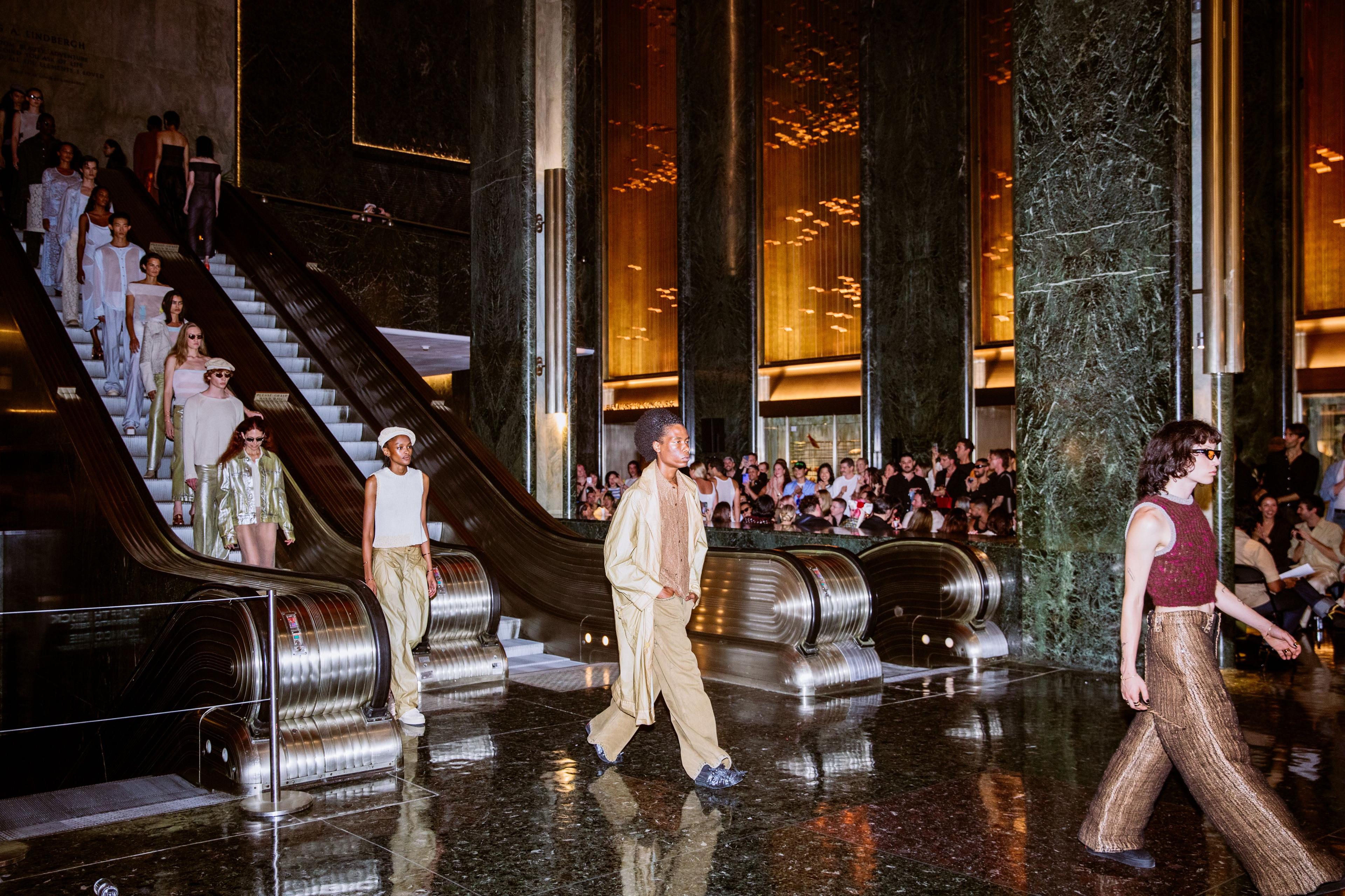fashion show at rockefeller center