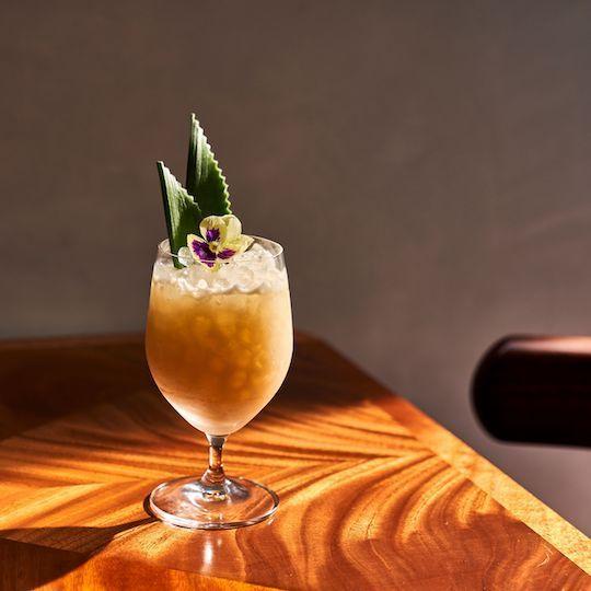 The Pineau Colada cocktail from Le Rock at Rockefeller Center