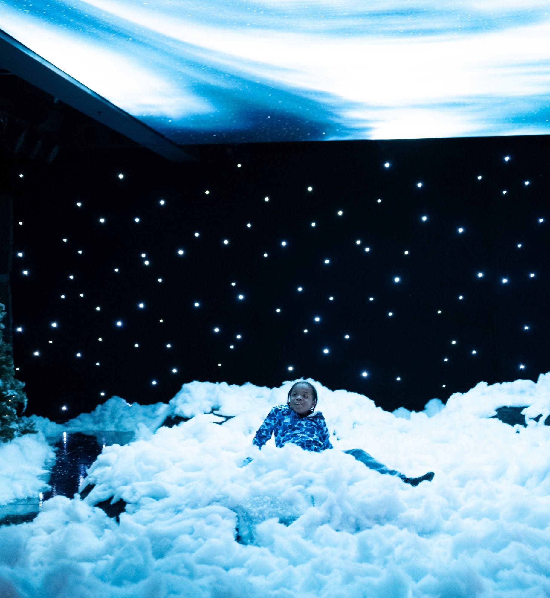 Child at HERO's "Winter Forest of the Northern Lights"