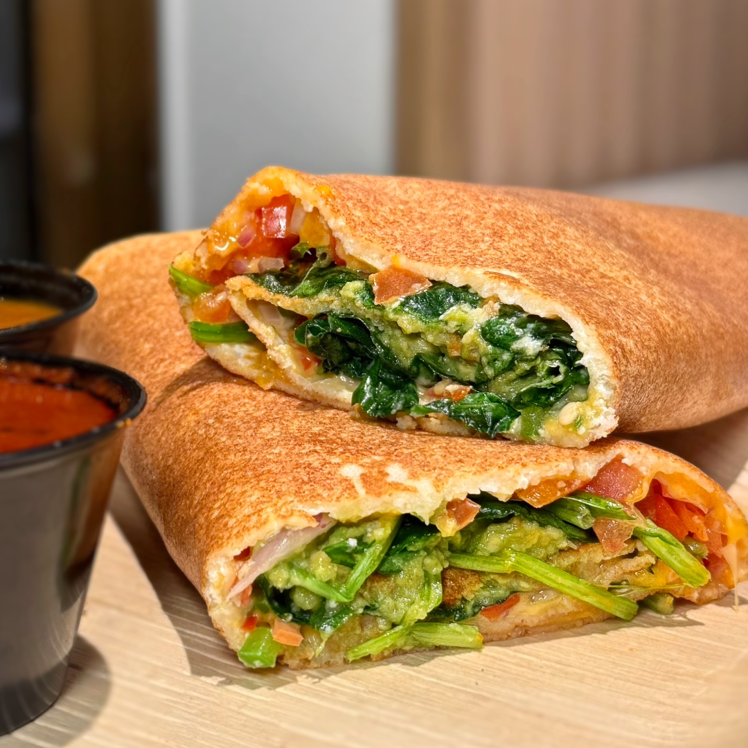 A breakfast dosa from Madras Dosa Co. at Rockefeller Center