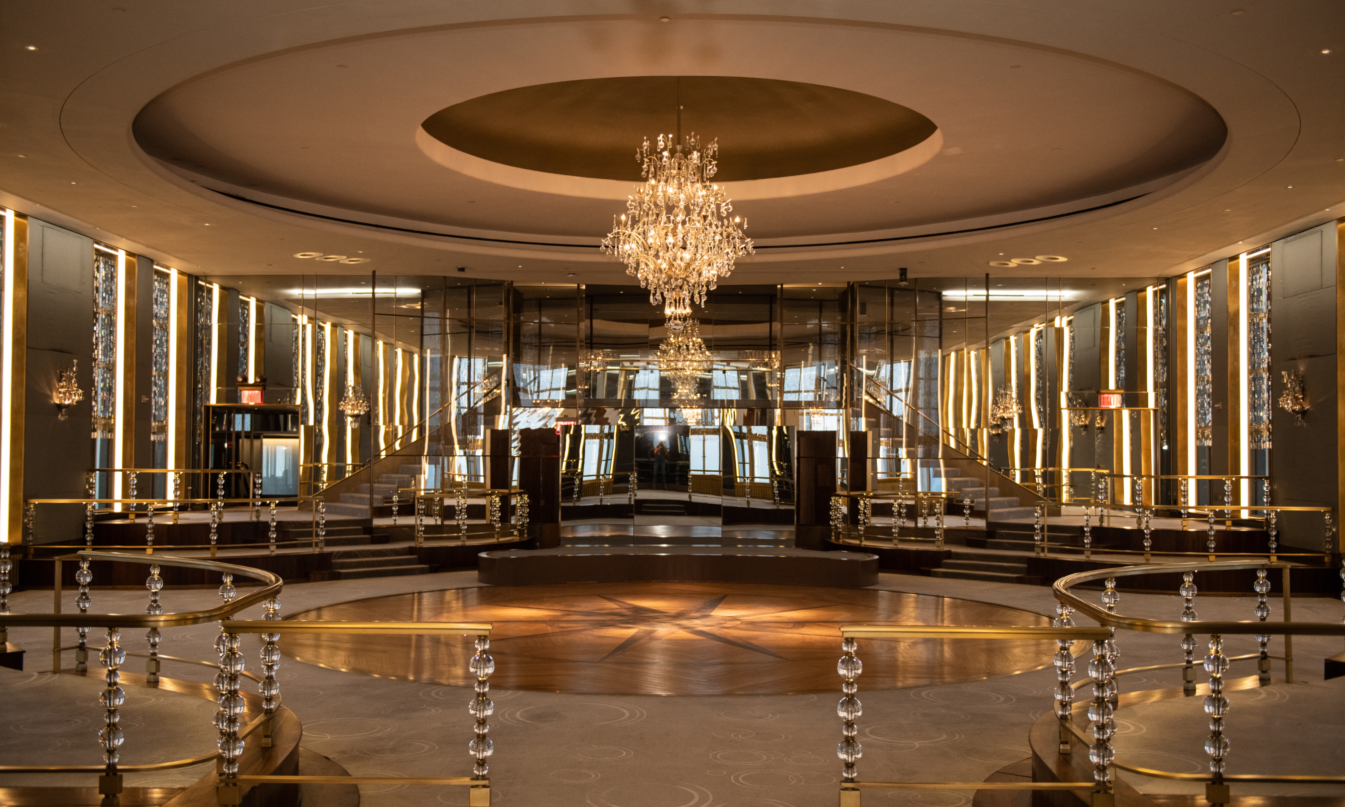 Expansive view of Rainbow Room's interior