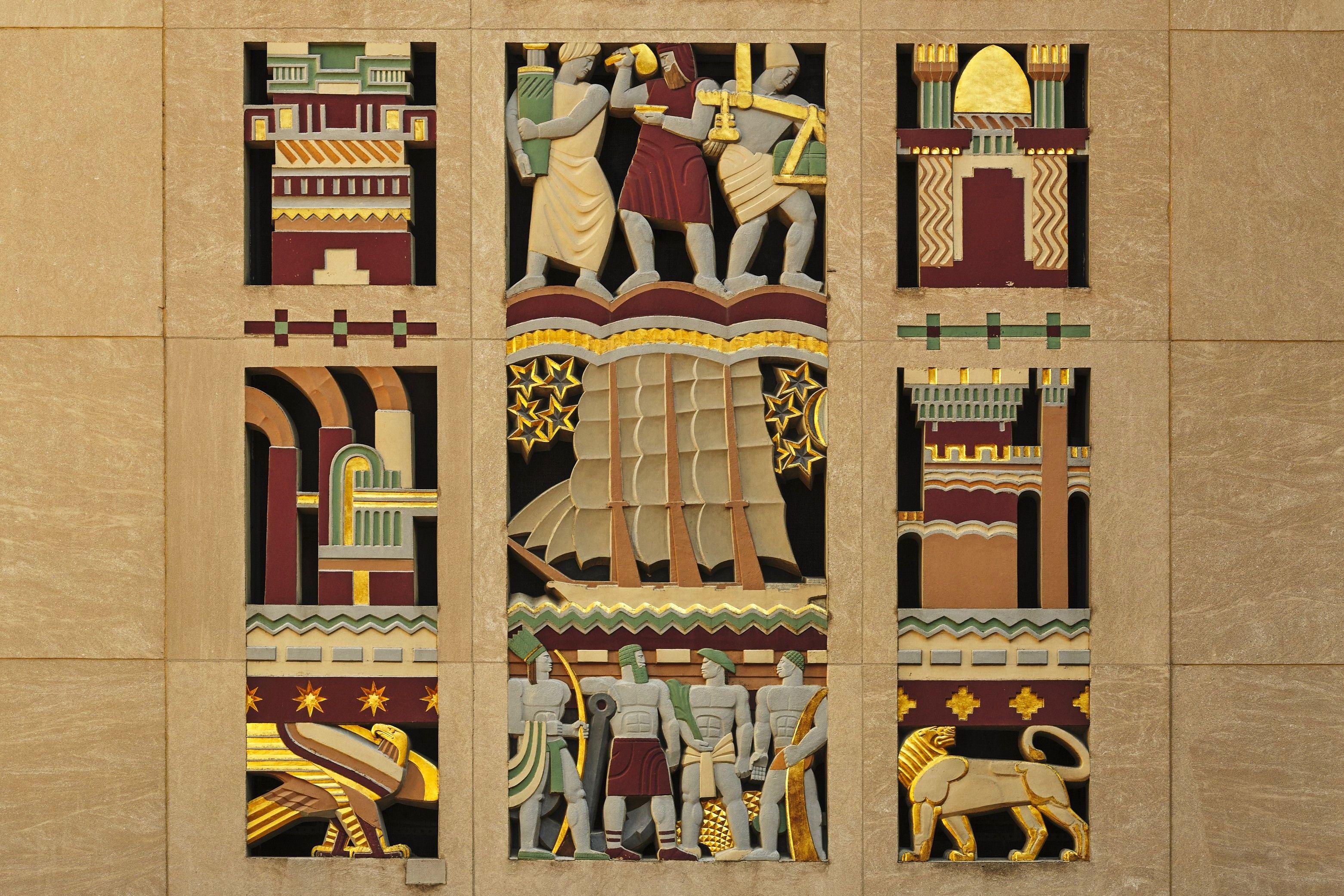 history of transportation art at rockefeller center