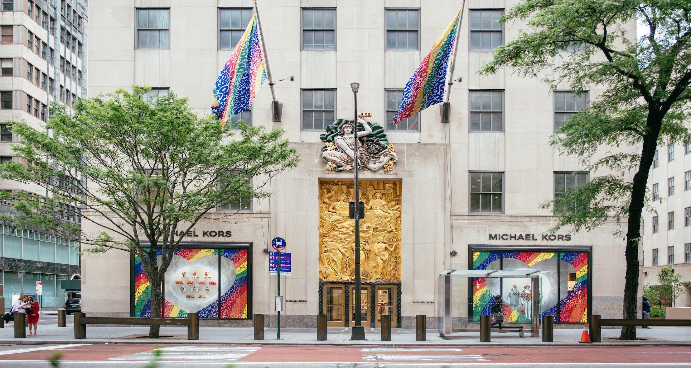 Michael Kors Pride window display