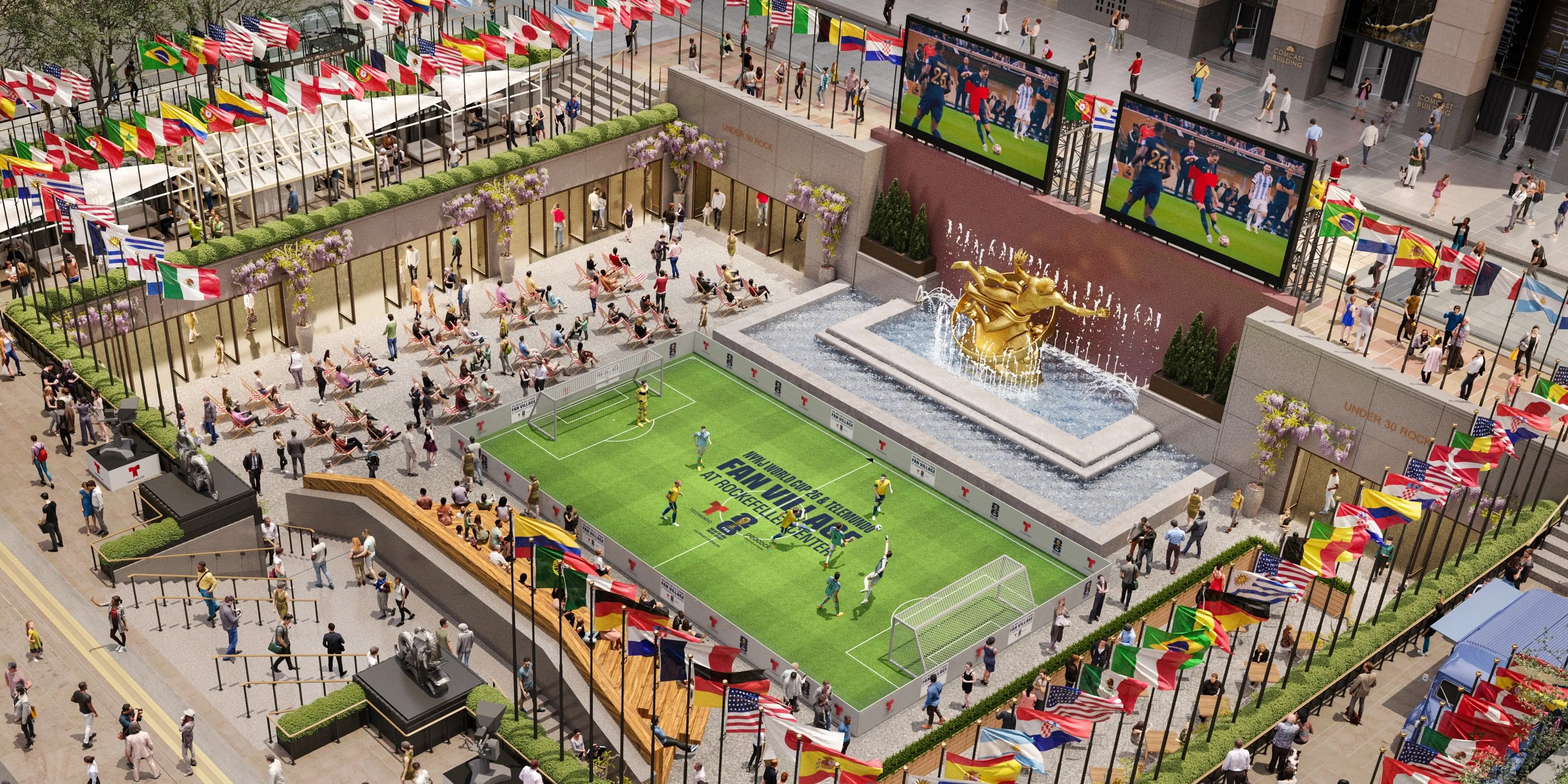 Fan Village at rockefeller center