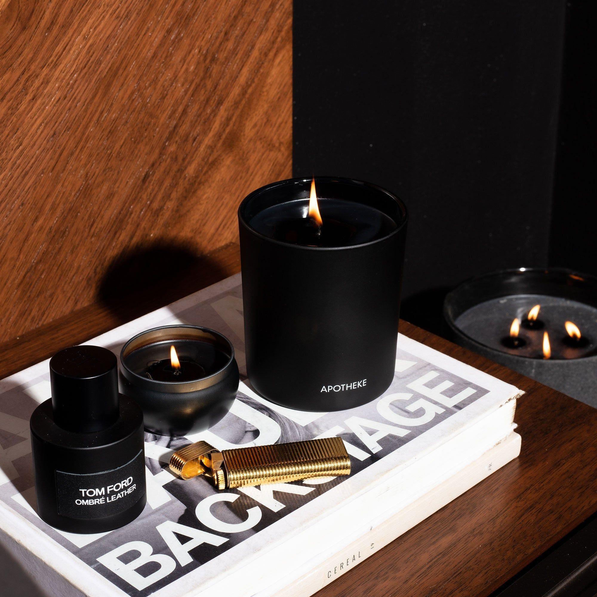 Charcoal candle from Apotheke at Rockefeller Center
