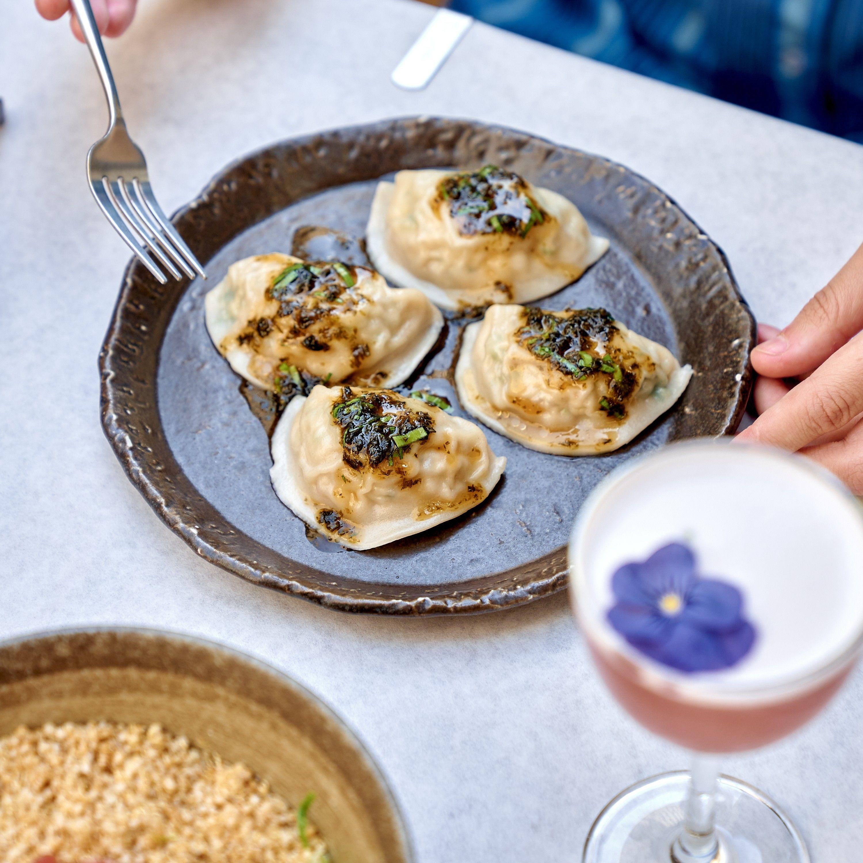 Cocktails and appetizers at Naro