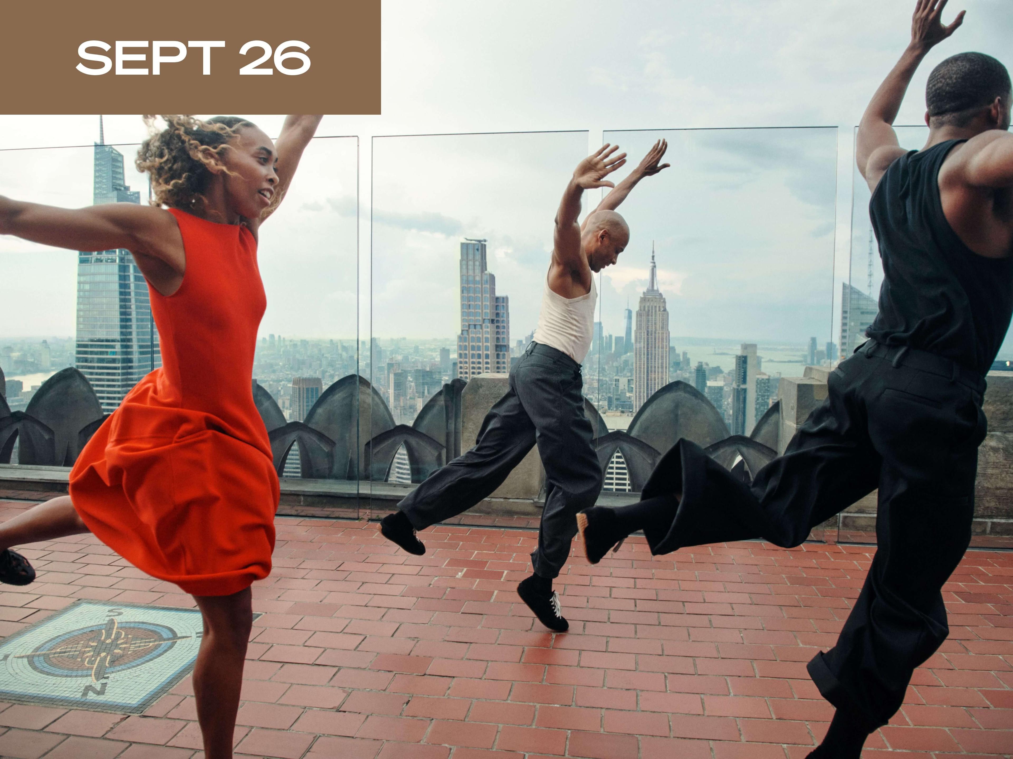 alvin ailey dancers at rockefeller center