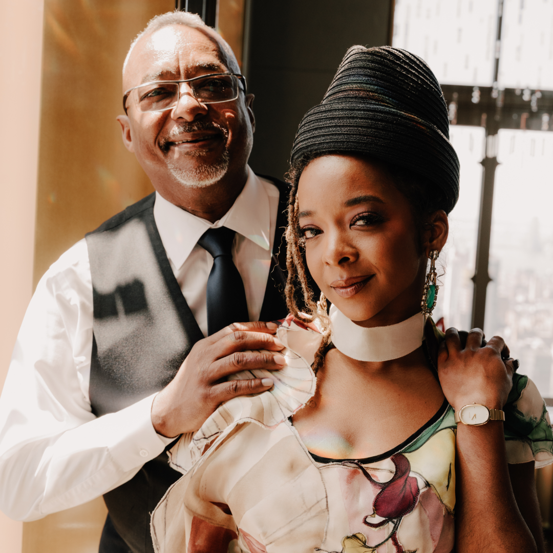 Tony Award-winning actress Kara Young with her father Klay Young, a long-time Rainbow Room server
