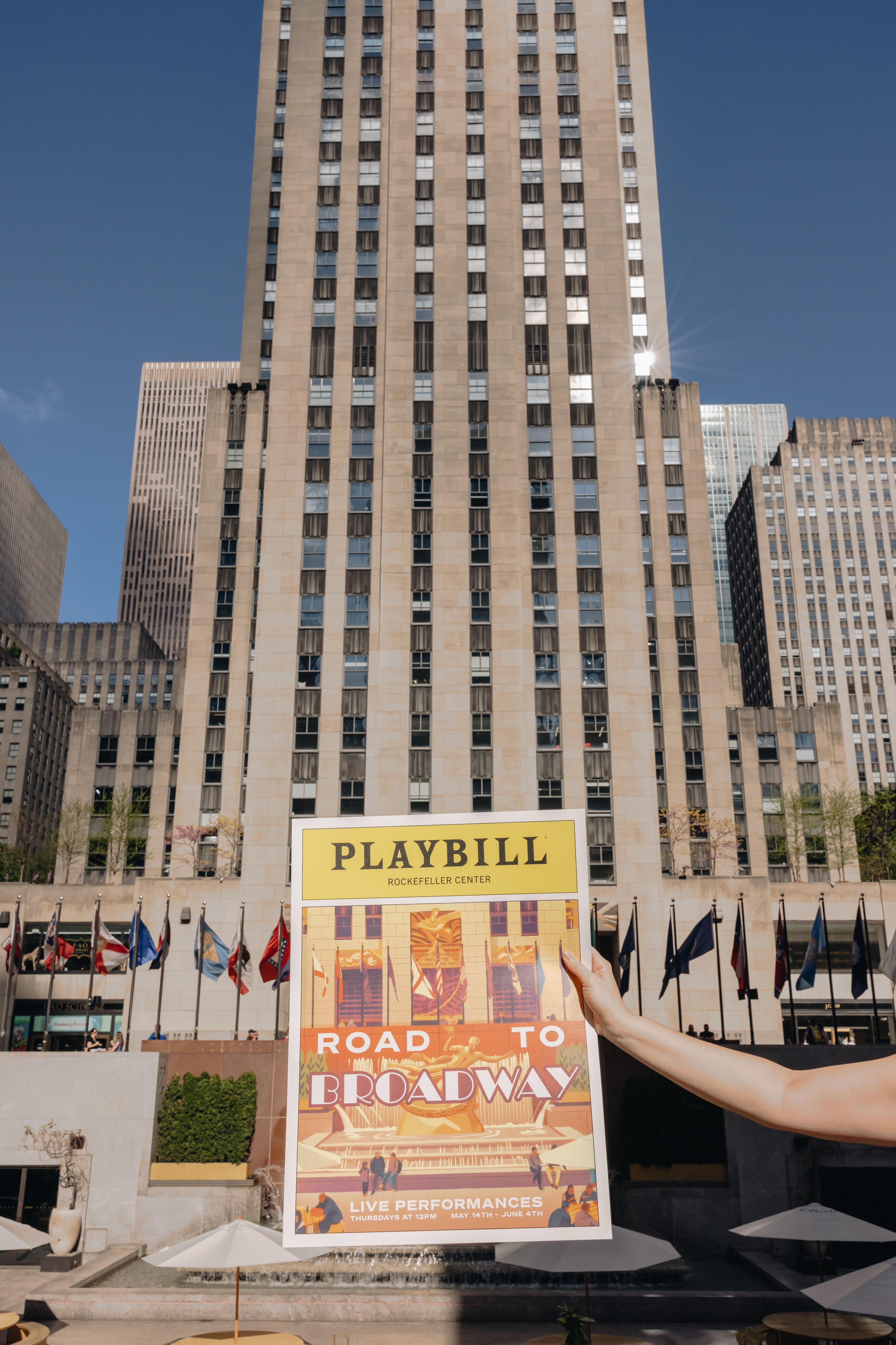 Road to Broadway Poster in Rockefeller Center