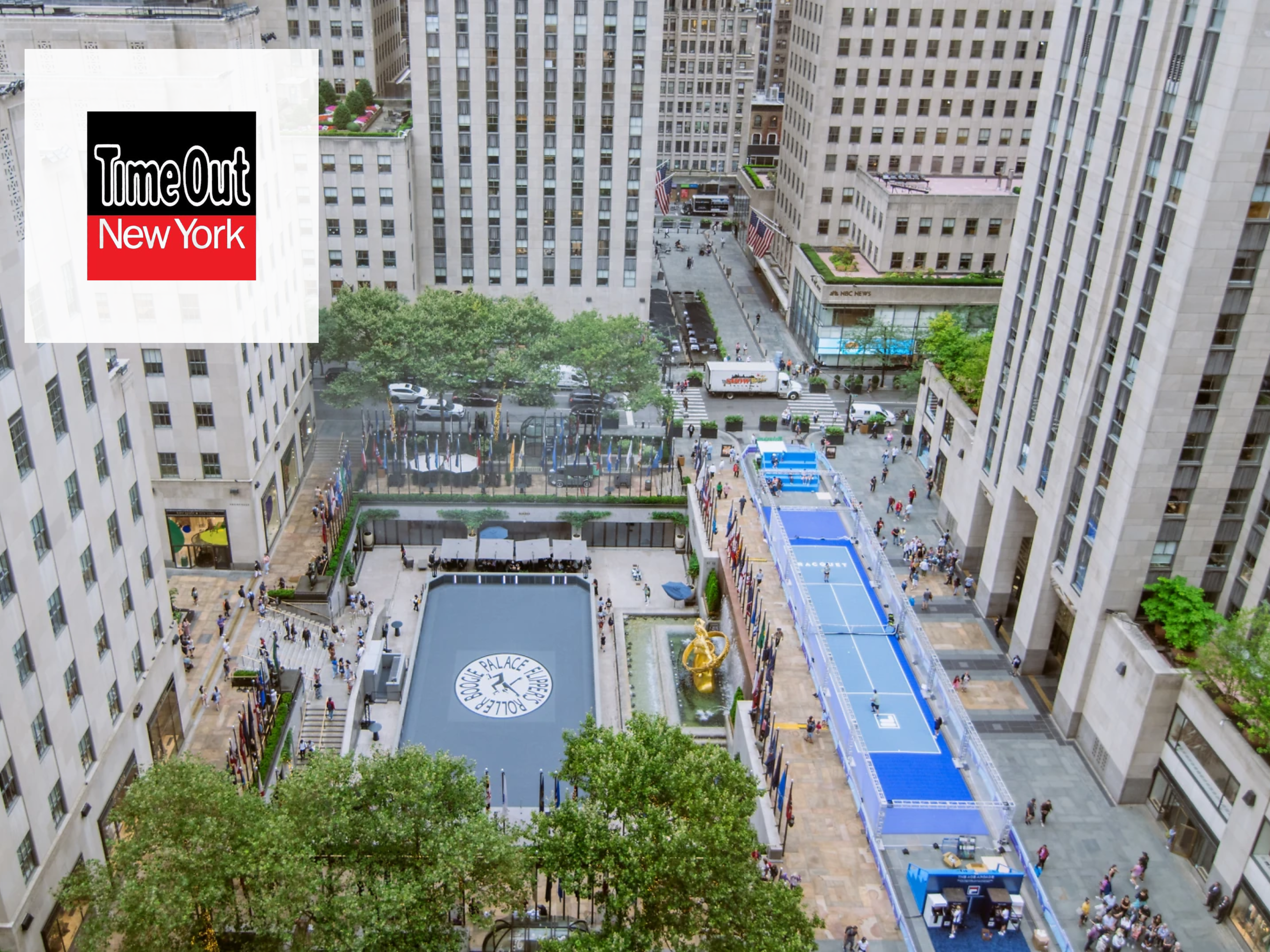 tennis court at rockefeller center