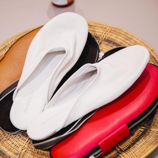 Quebo Zip-Pouch Slippers from Armando Cabral at Rockefeller Center