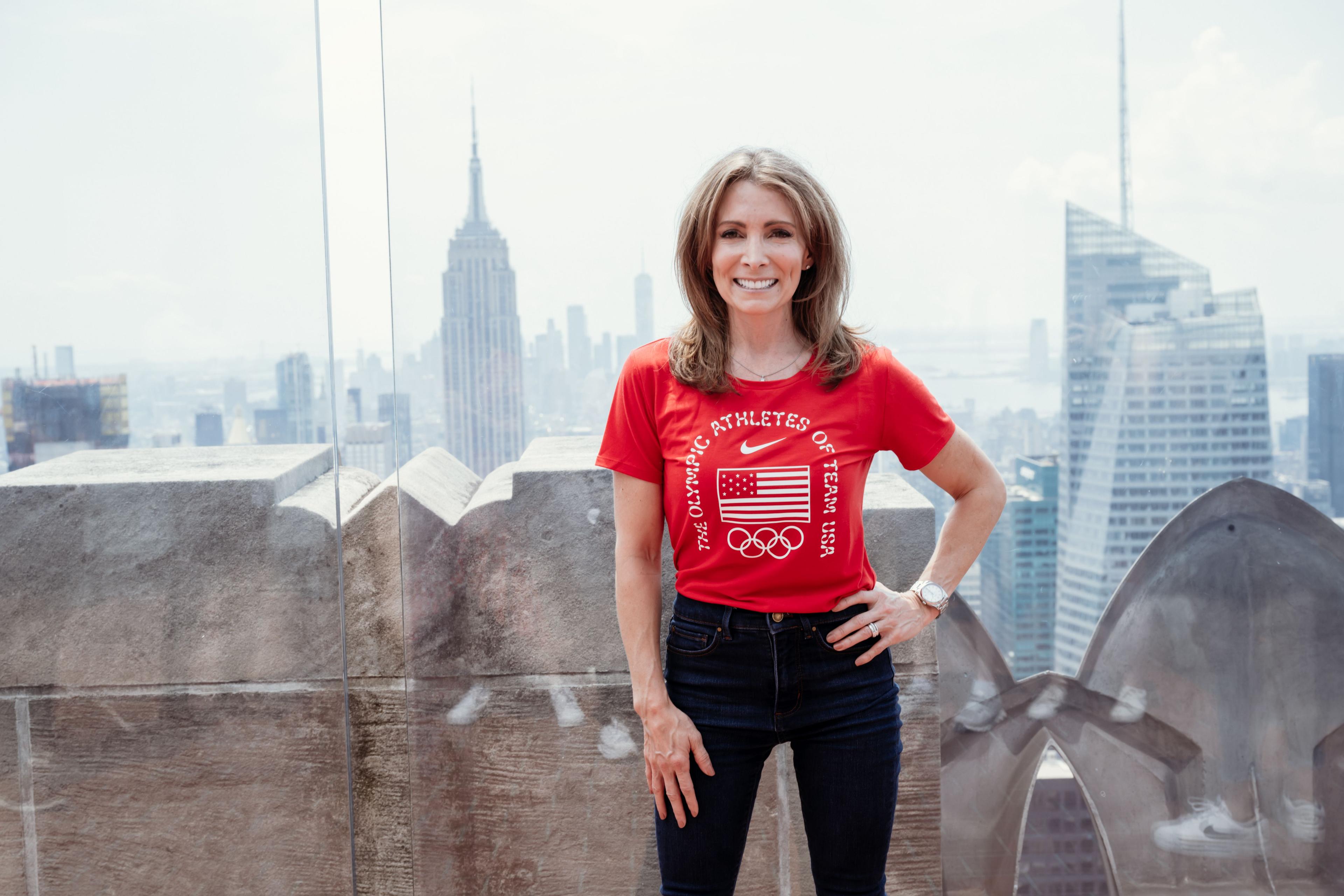 shannon miller at top of the rock