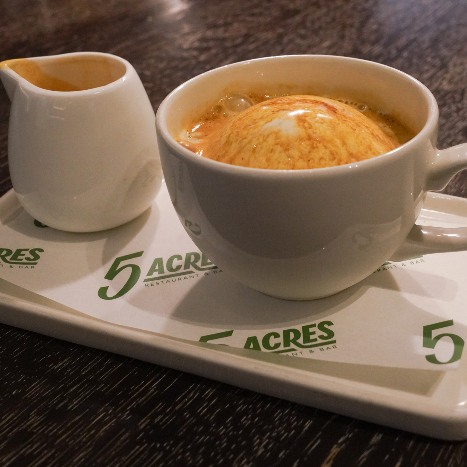 An affogato from 5 Acres at Rockefeller Center