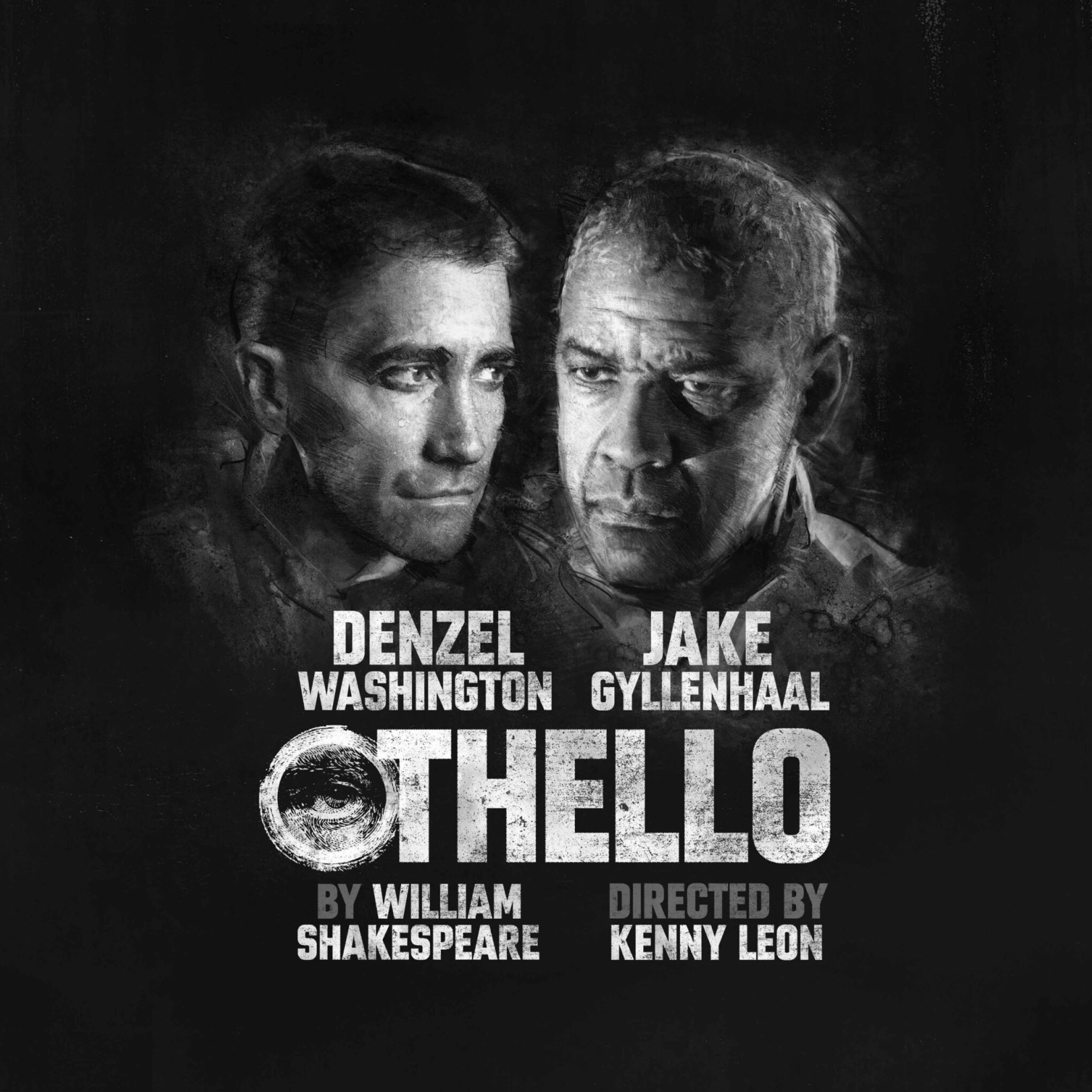 The promotional poster for Broadway's "Othello" starring Denzel Washington and Jake Gyllenhaal