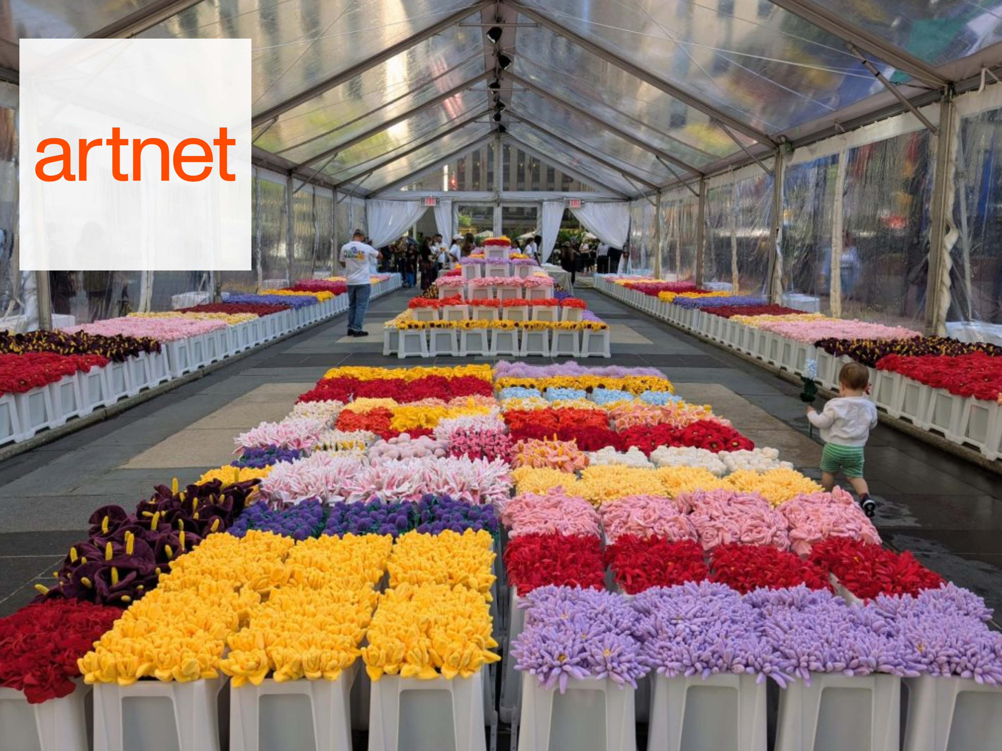 Cj Hendry’s Flower Market 2.0 at Rockefeller Center in New York